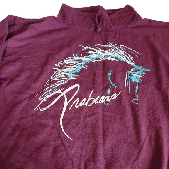 Wek The World Red Arabians Horse Graphic Pullover Sweatshirt Women Men Size 2 2X - Picture 2 of 10